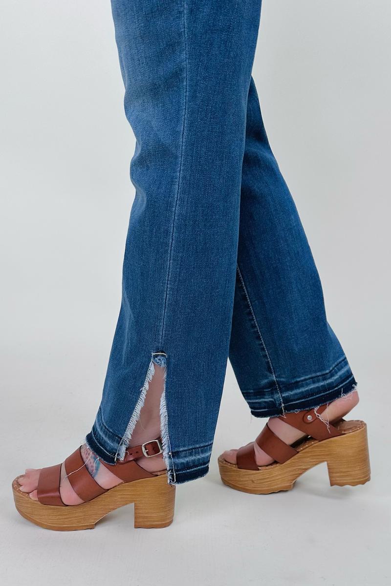 Judy Blue Release Hem Cropped Jeans