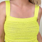 Summer Knit Peplum Tank Top - Multiple Colors