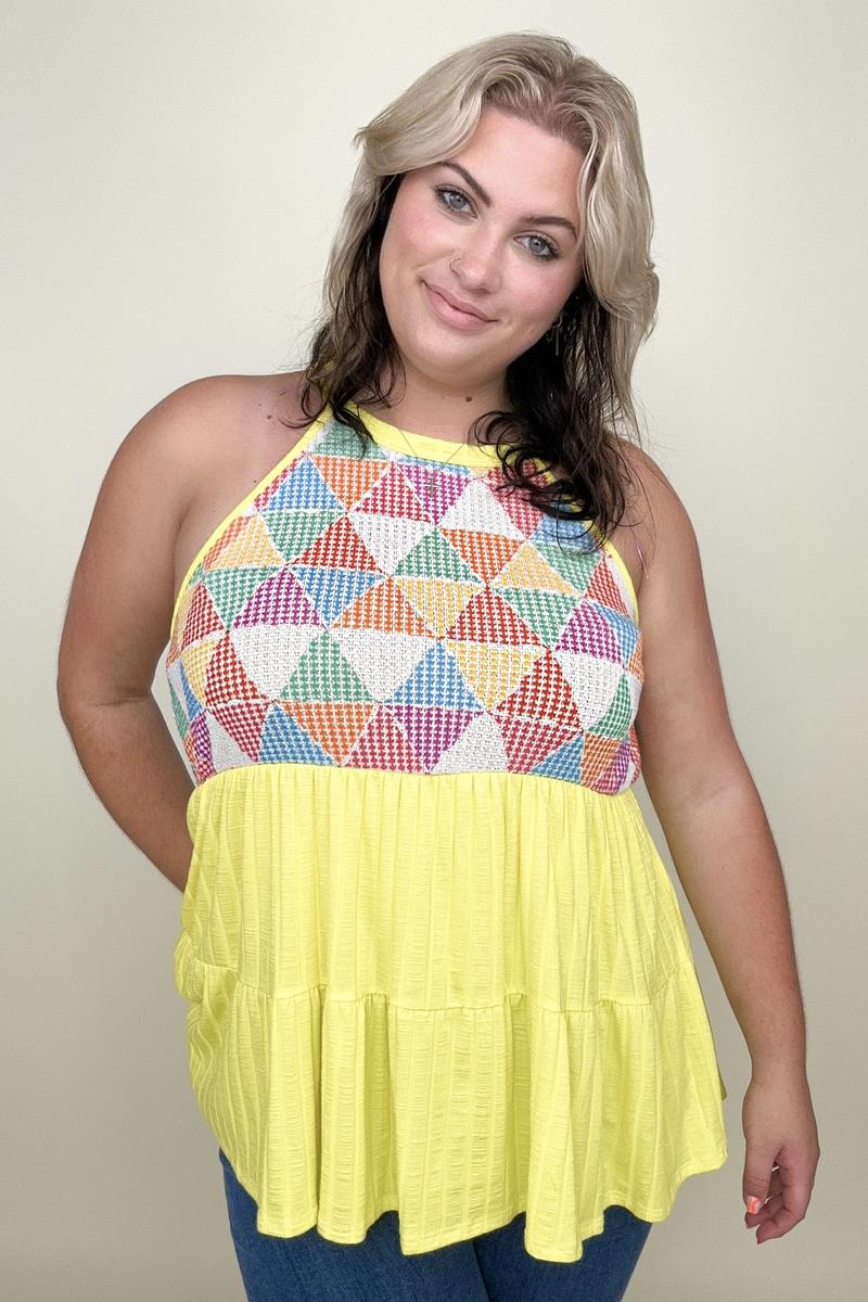 End Of Summer Knit Babydoll Top