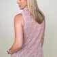 Loose Knit Striped Cowl Neck Tank - 2 Colors
