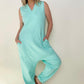 Solid Sleeveless Harem Jumpsuit - Multiple Colors