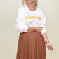 PUMPKIN Graphic Sweatshirt And Shorts Set