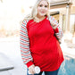 Well-Red Raglan Top