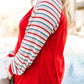 Well-Red Raglan Top