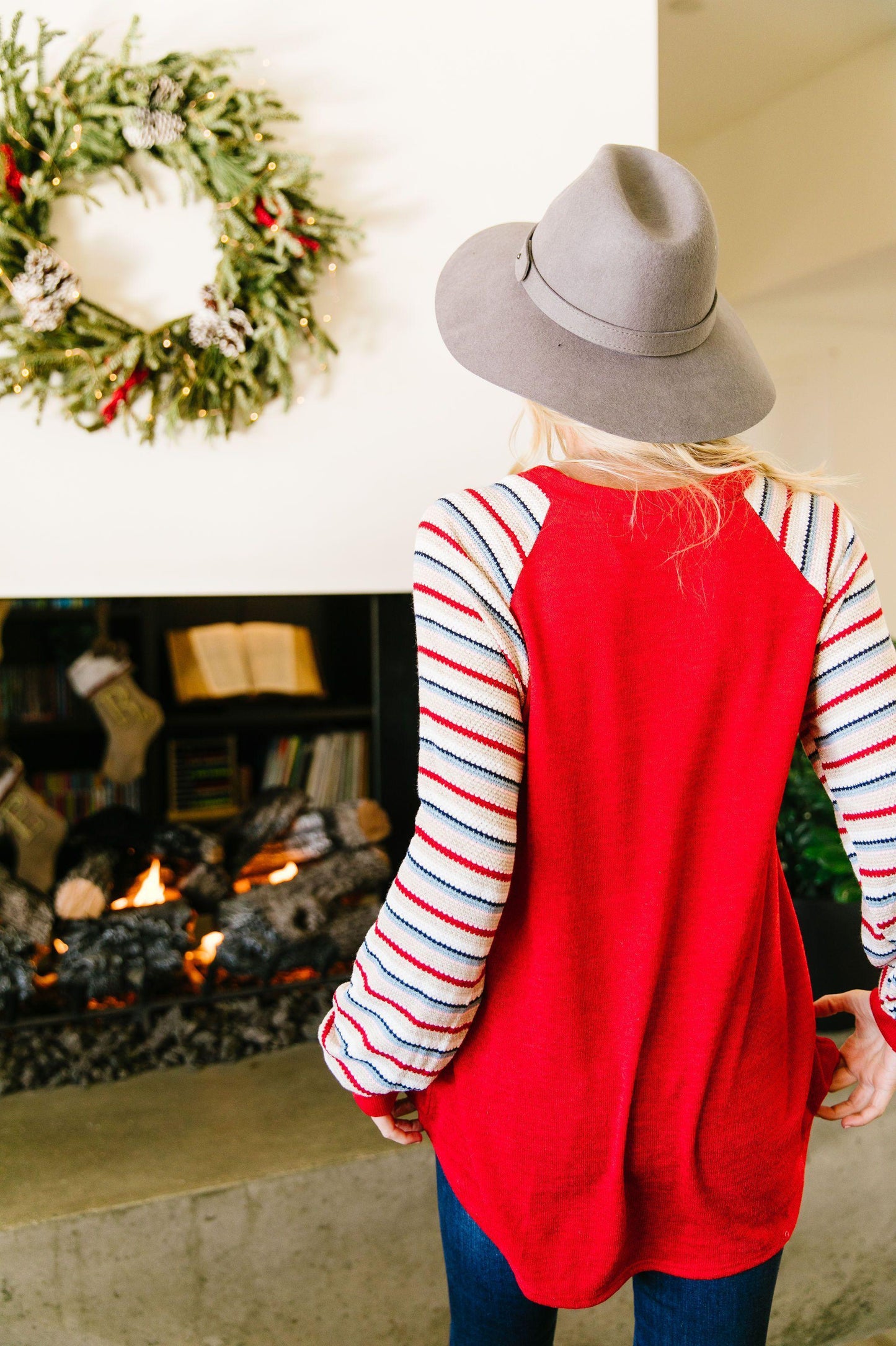 Well-Red Raglan Top