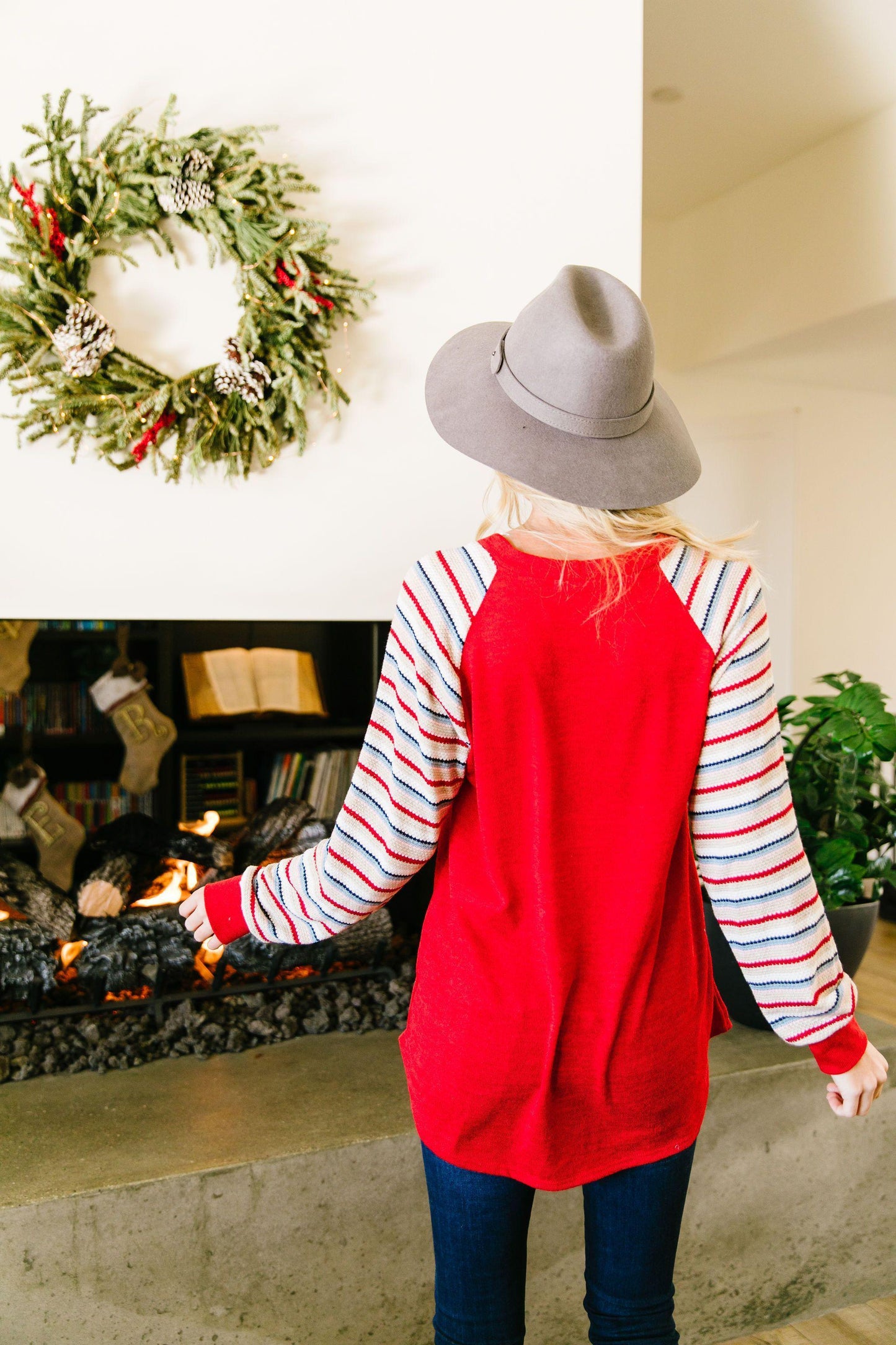 Well-Red Raglan Top