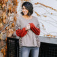 Wild Side Waffle Knit Top