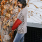 Wild Side Waffle Knit Top