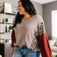 Wild Side Waffle Knit Top