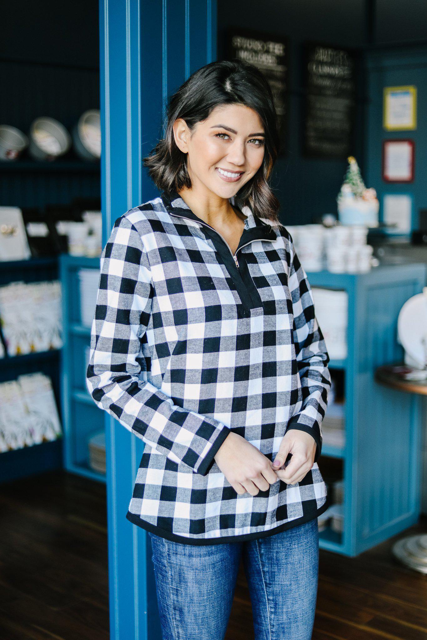 Winter Plaid Pullover