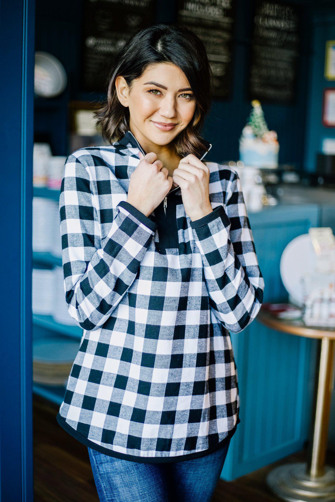 Winter Plaid Pullover