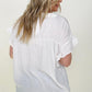 Woven Button Down Ruffle Sleeve Top - Multiple Colors