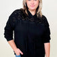 French Terry Top W / Lace Contrast