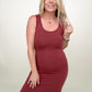 Zenana Cotton Midi Tank Dress - Multiple colors