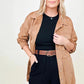 Faux Suede Shirt Jacket - 2 colors